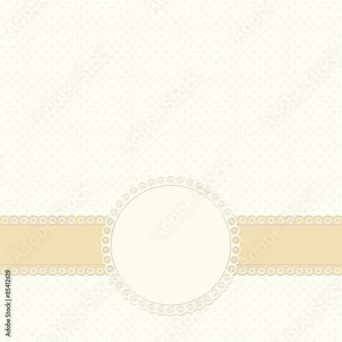 banner and patch on colored background