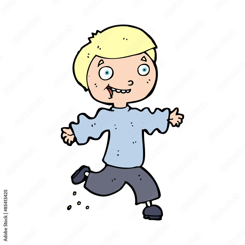 cartoon excited boy cartoon excited boy