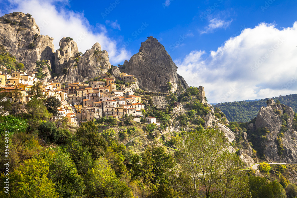 Castelmezzano -mountain village. Italy,  Basilicata