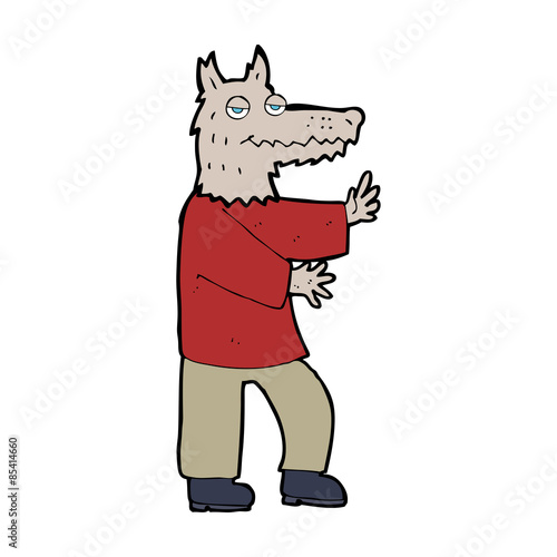 cartoon werewolf