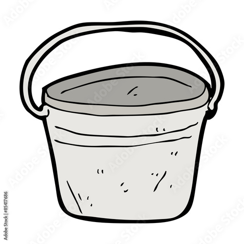 cartoon metal bucket