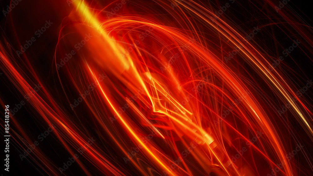 Abstract red sparks of the hot lava Abstract red sparks of the hot lava