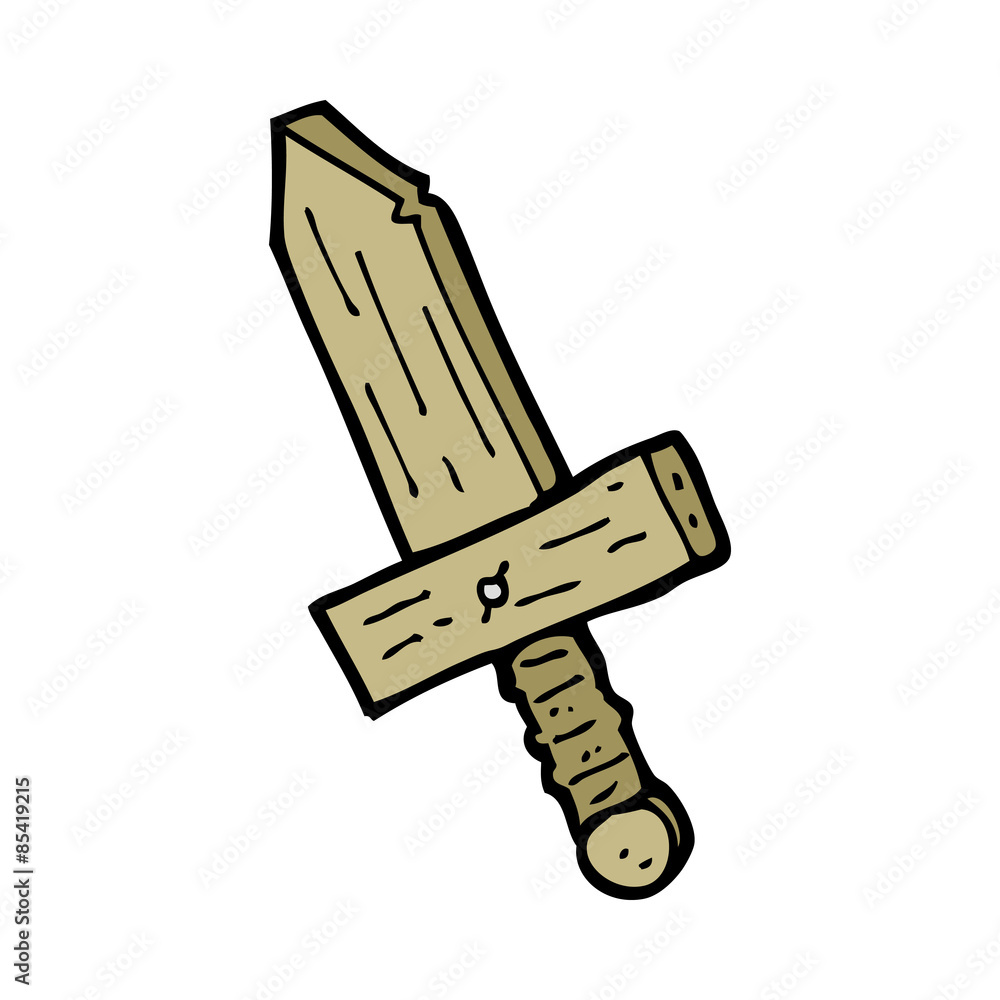 cartoon wooden sword cartoon wooden sword