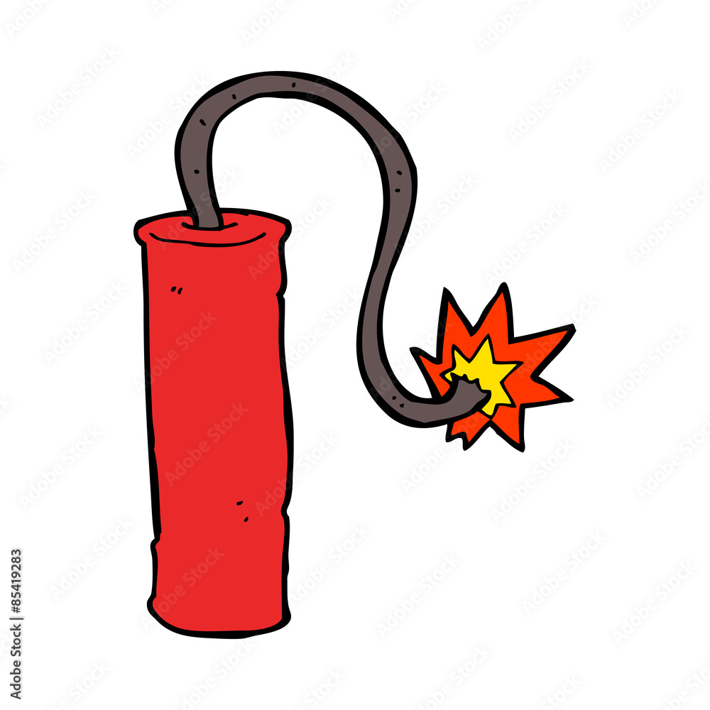 Obraz premium cartoon dynamite