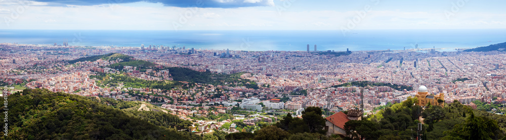   panoramic view of Barcelona