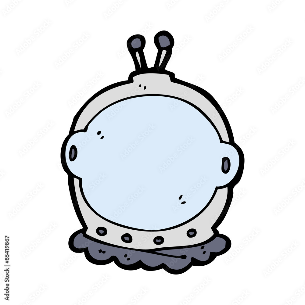 Obraz premium cartoon astronaut helmet