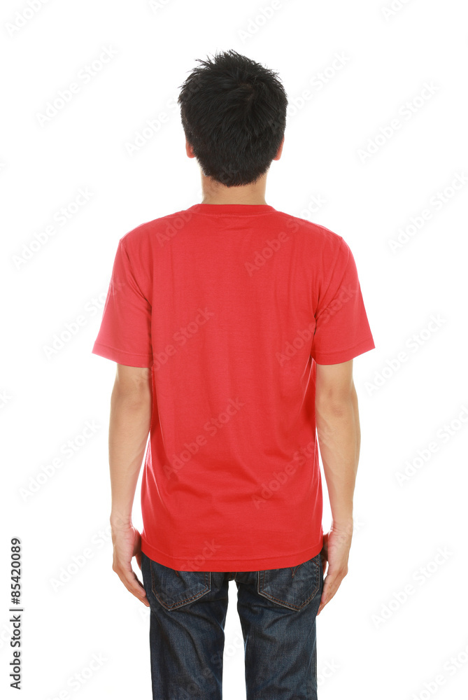 man with blank t-shirt man with blank t-shirt
