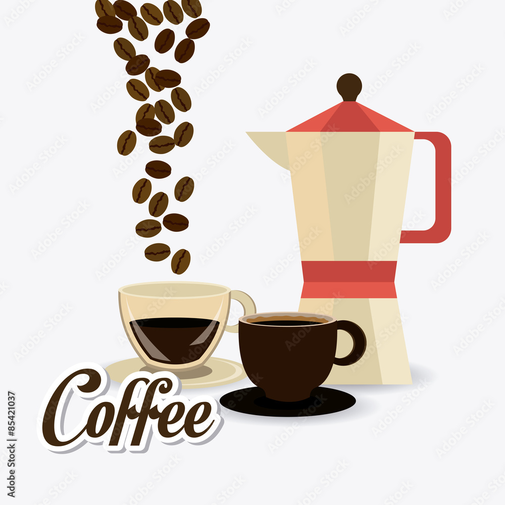 Obraz premium Coffee time design.