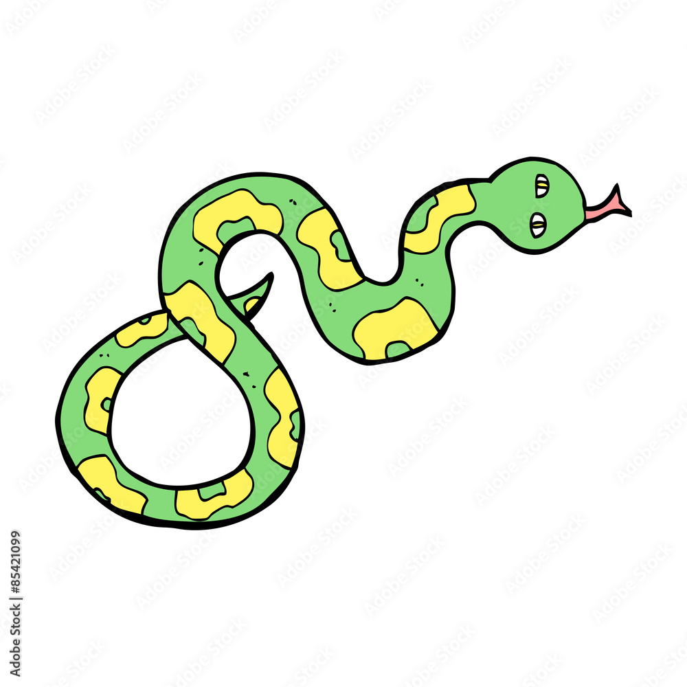 Fototapeta premium cartoon snake