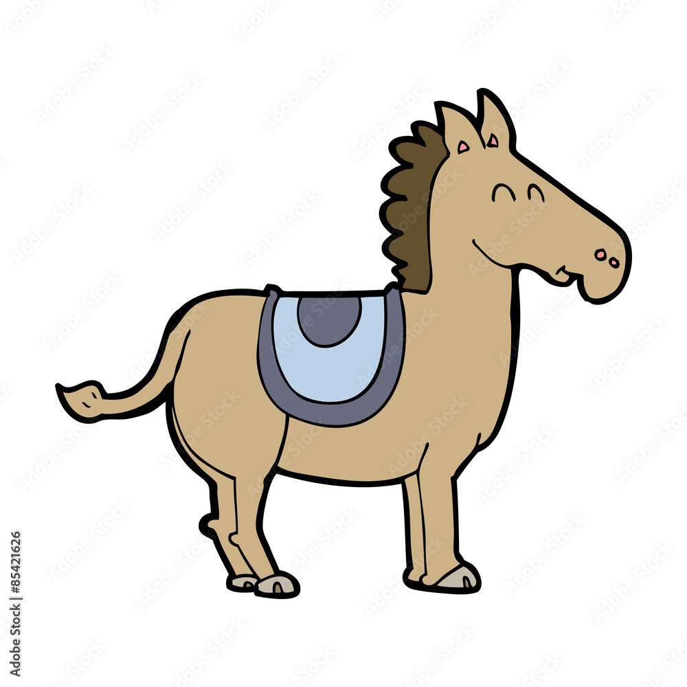 Fototapeta premium cartoon donkey