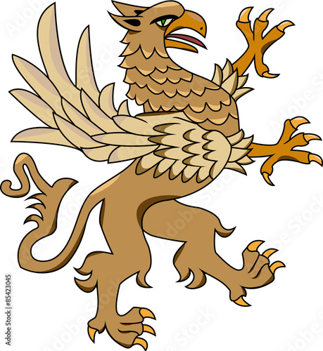 vector illustration of a griffin