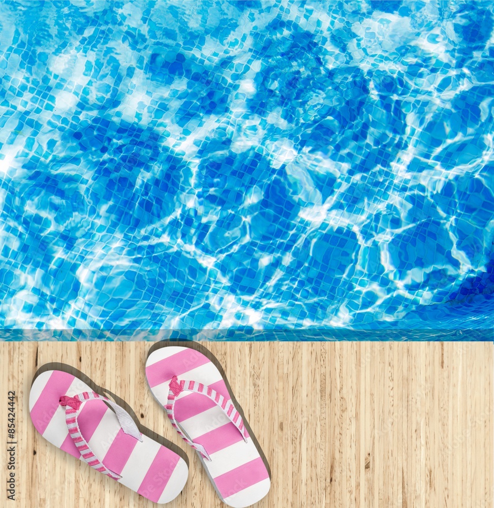 Naklejka premium Flip-flop, Sandal, Tossing.