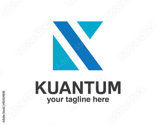 Business corporate letter K logo design template. Square shape letter k logo. Simple and clean design of letter K logo vector.