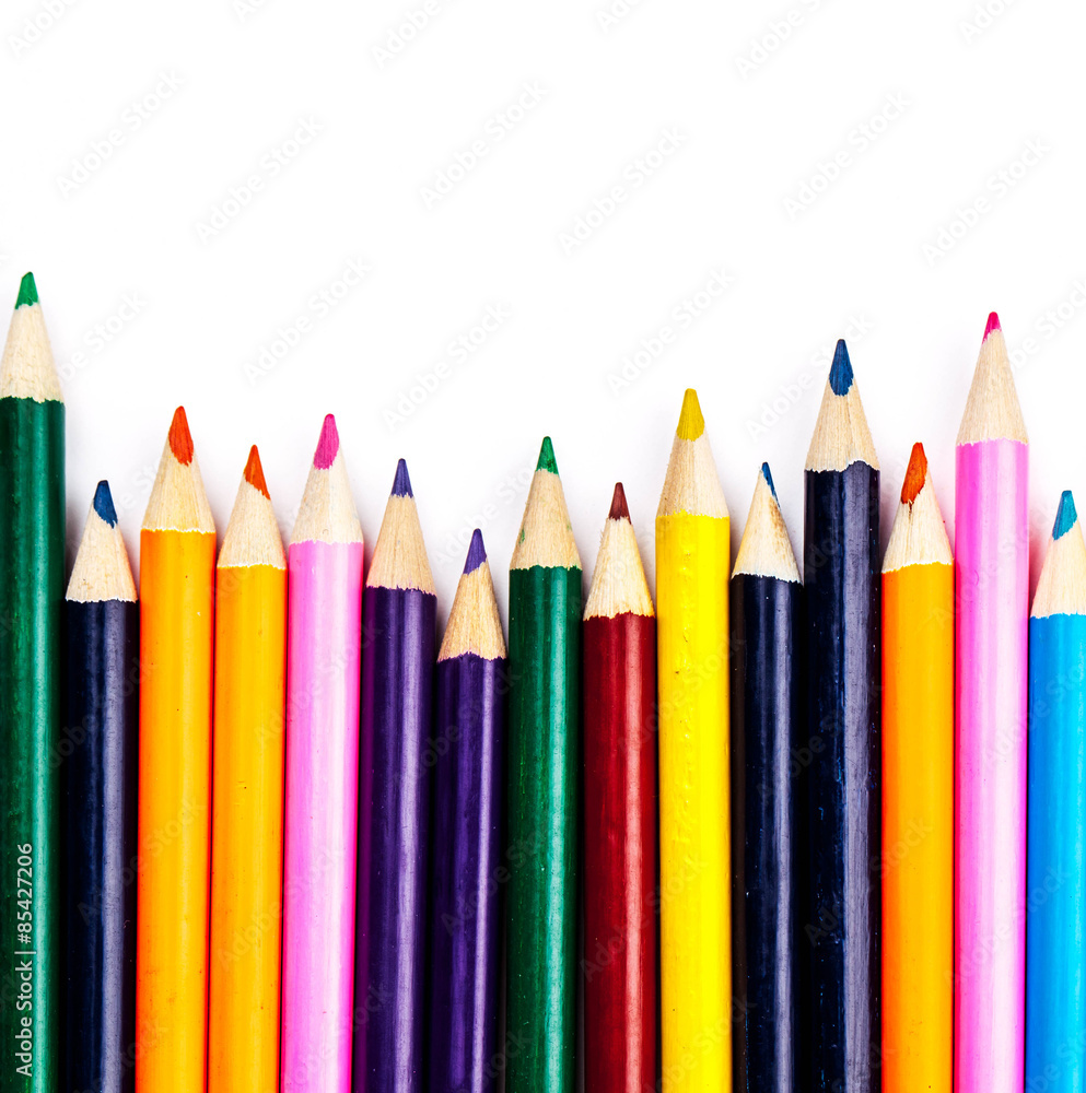Abstract background from color pencils Abstract background from color pencils