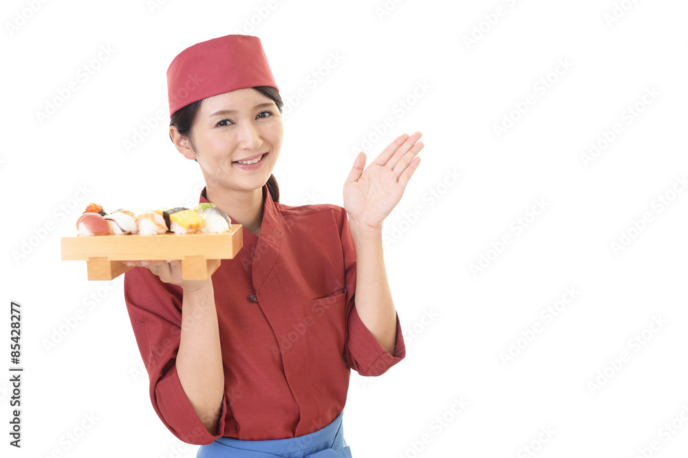 笑顔のウェイトレス 笑顔のウェイトレス