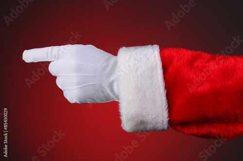Santa Claus Hand Pointing