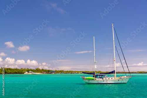 Boat in Galapagos Islands