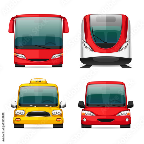 Colorful Transportation Icons