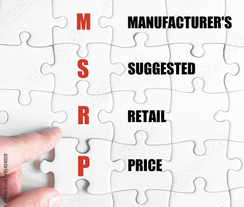 Last puzzle piece with Business Acronym MSRP
