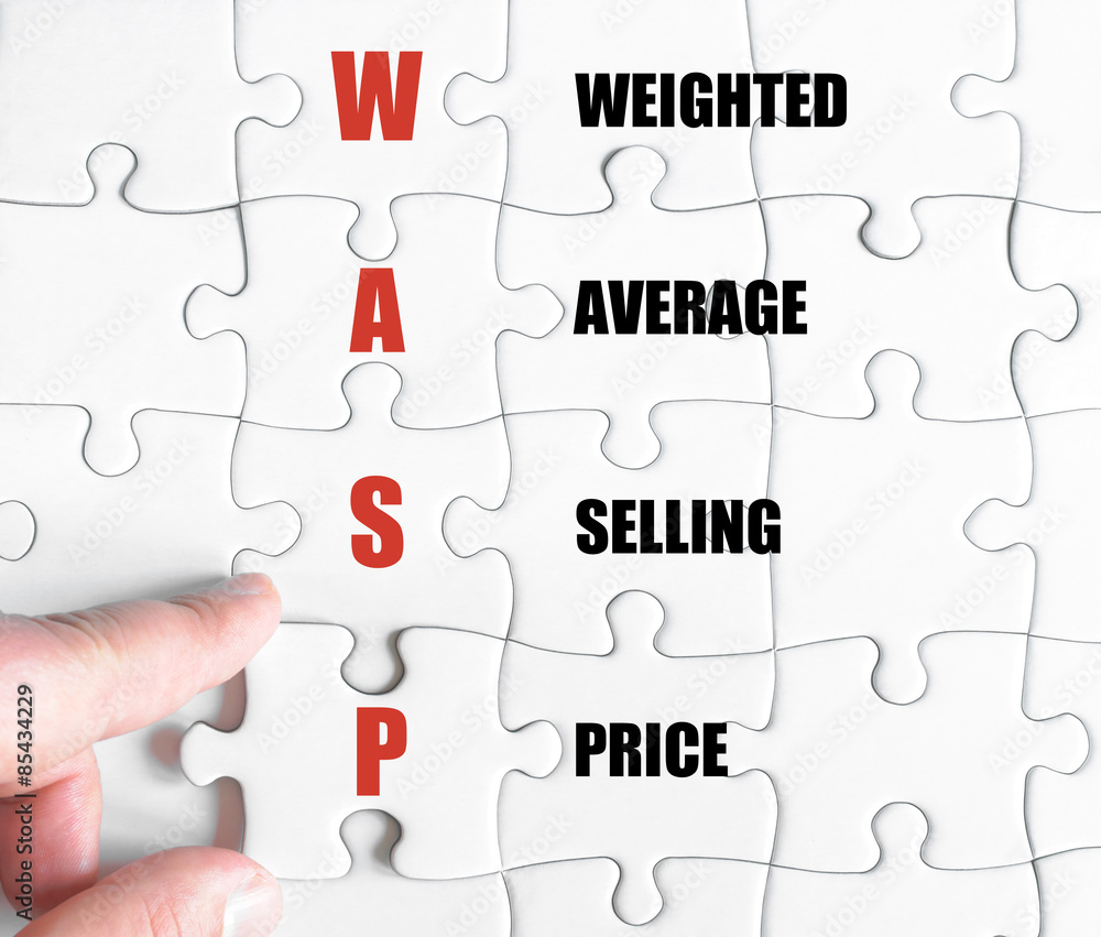 Fototapeta premium Last puzzle piece with Business Acronym WACC