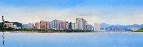 panorama view of zhuhai city in southern of china new economic city near hongkong and macau