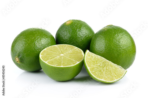 lime on white background