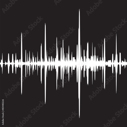 Vector sound waves background