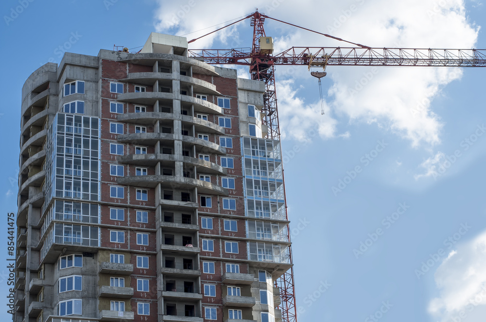 the construction of a detached high-rise building the construction of a detached high-rise building