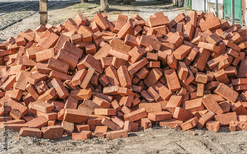 a pile of building bricks