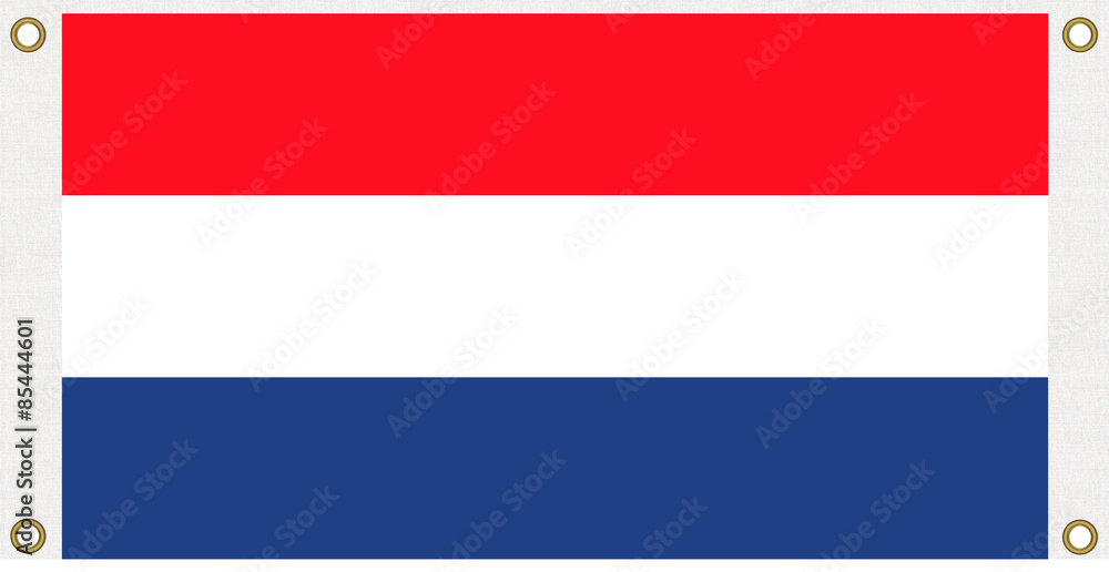 Netherlands (Holland) flag background, Eyelet punch the corner Netherlands (Holland) flag background, Eyelet punch the corner