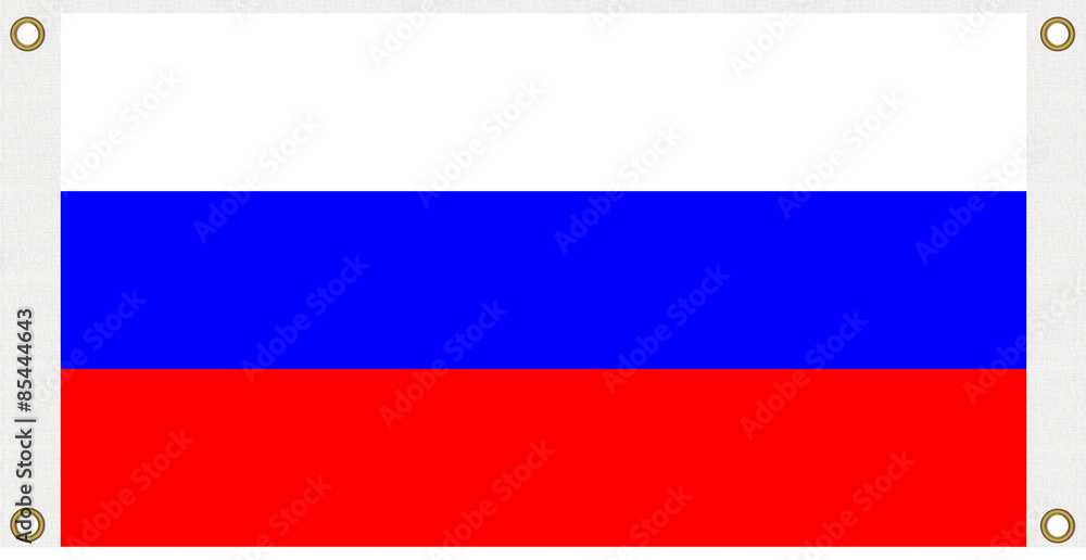 Russia flag background, Eyelet punch the corner