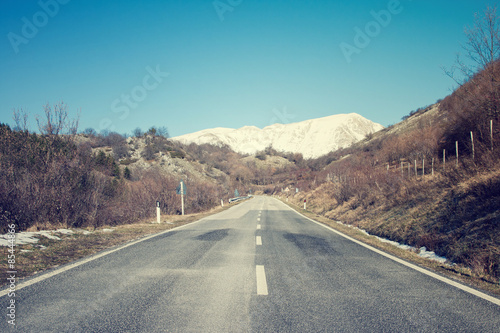 Road with mountain