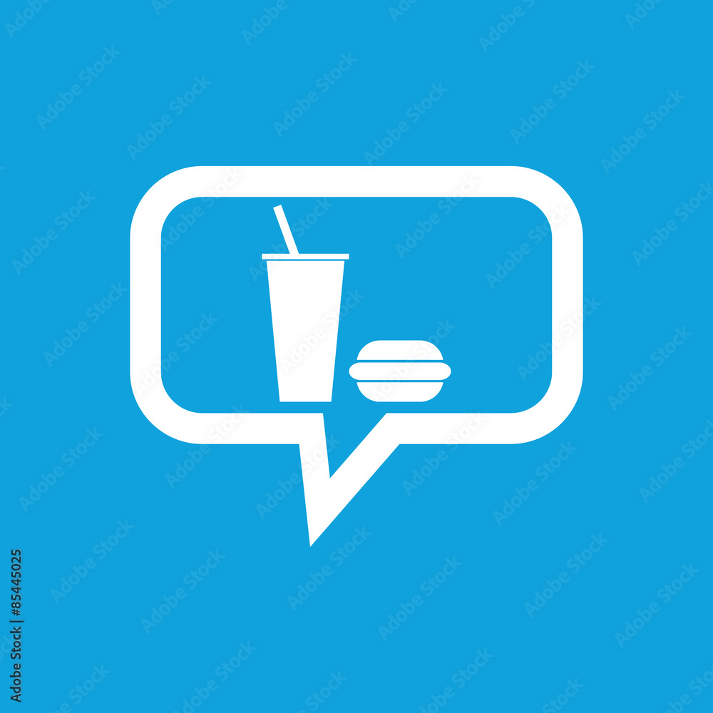 Fast food message icon Fast food message icon