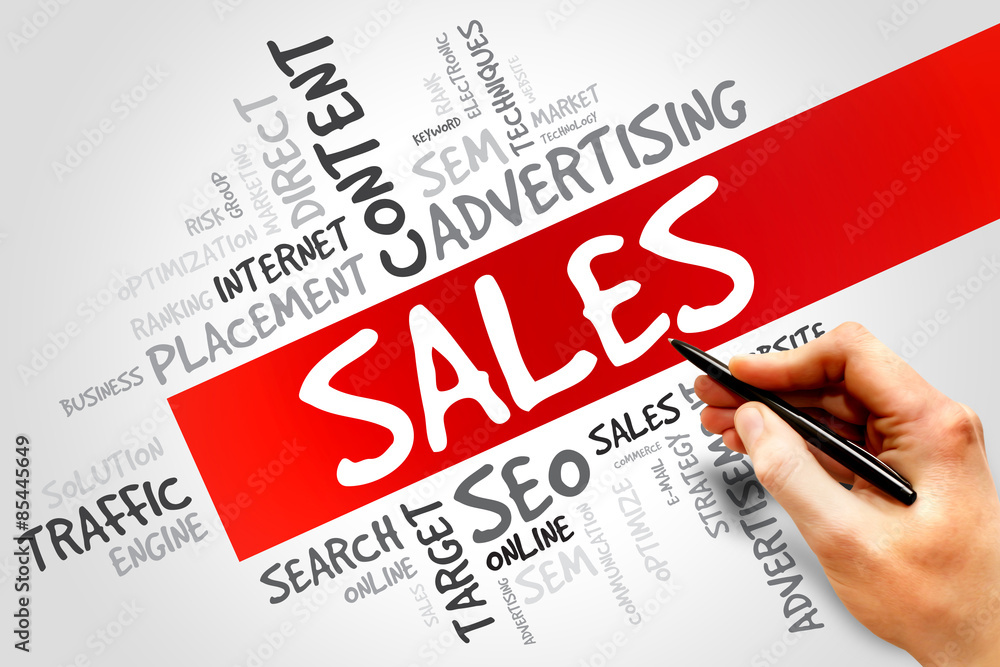 SALES word cloud, business concept SALES word cloud, business concept