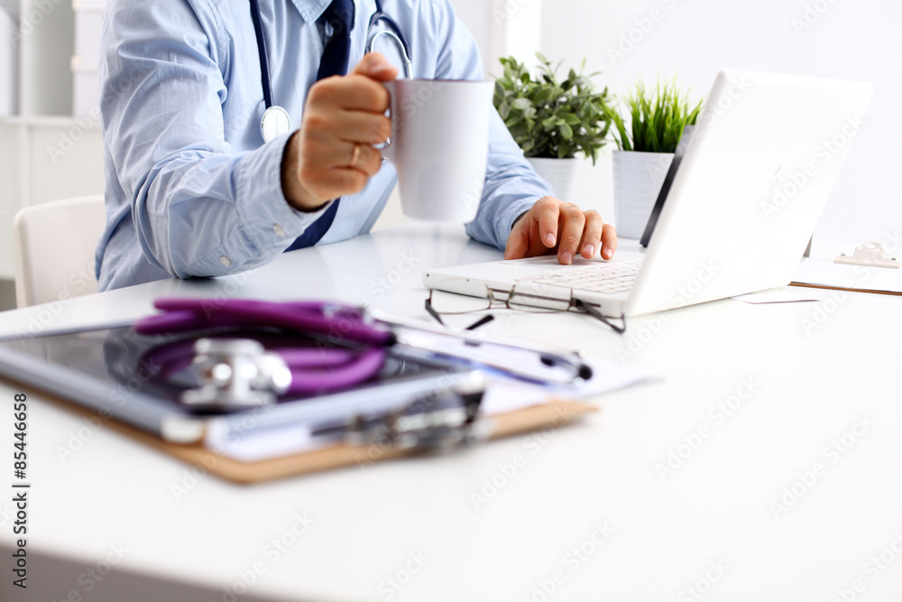 Fototapeta premium Doctor and stethoscope