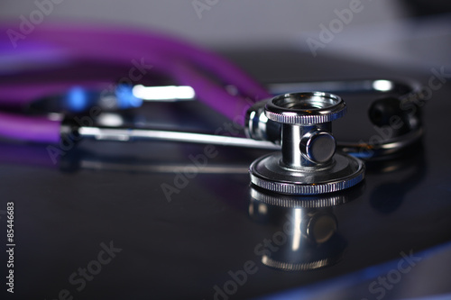 Stethoscope. Concept 3D image