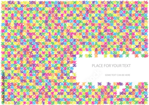 bright vector mosaic tiles sketch