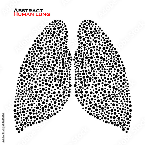 Abstract human lung. Vector illustration. Eps 10