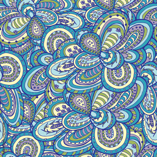 Doodle abstract hand-drawn waves pattern  wavy background. Seamless pattern can be used for wallpaper  pattern fills  web page background  scrapbook  fabric prints  surface textures.