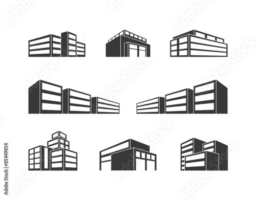 Dimensional building as a design web icons