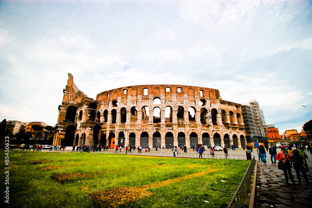 Exterior of the Colosseum