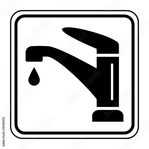 Logo robinet. Plombier.