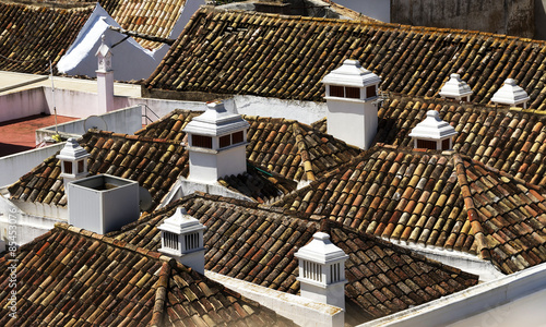 View of the old town of Faro - Capital of Algarve - Portugal, Europe