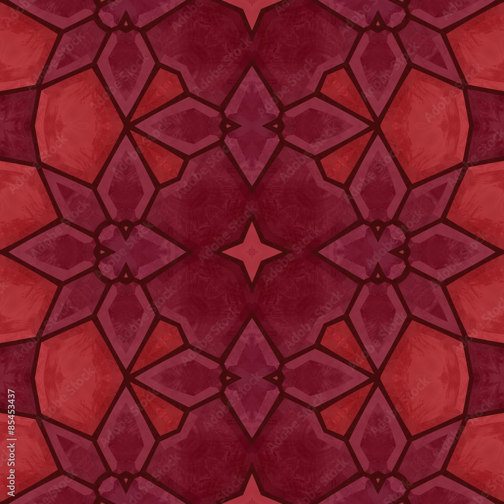 Red kaleidoscope pattern - background texture Red kaleidoscope pattern - background texture