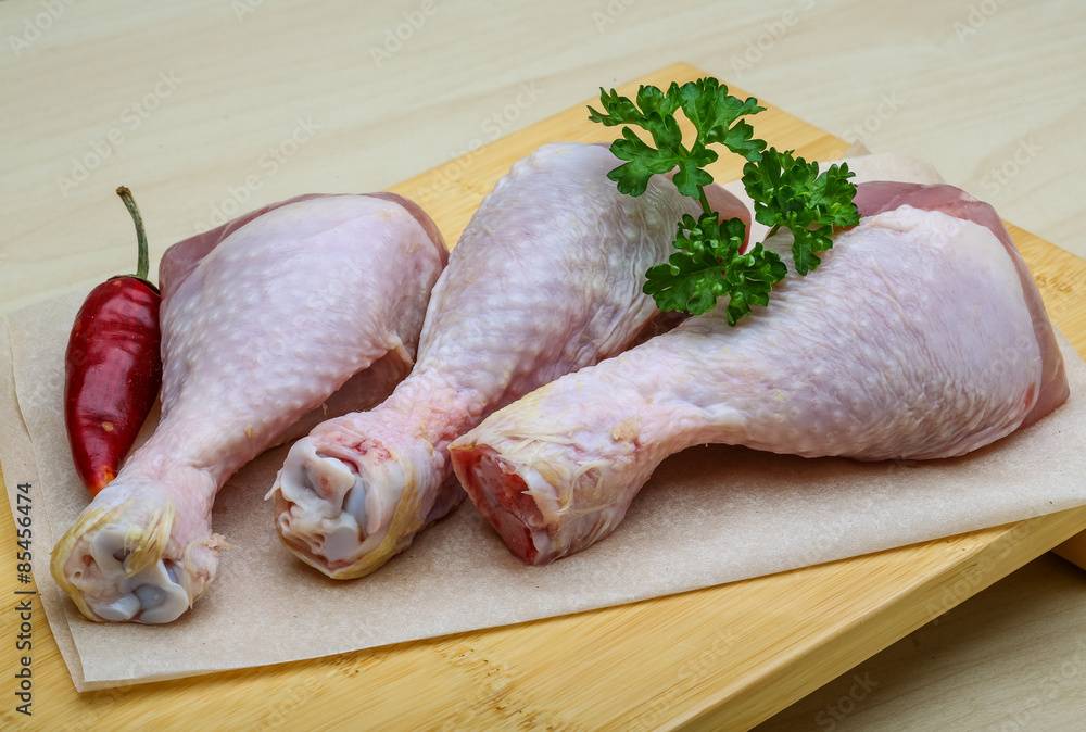 Raw chicken legs Raw chicken legs