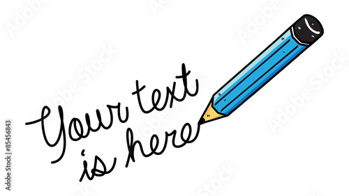 pencil writing