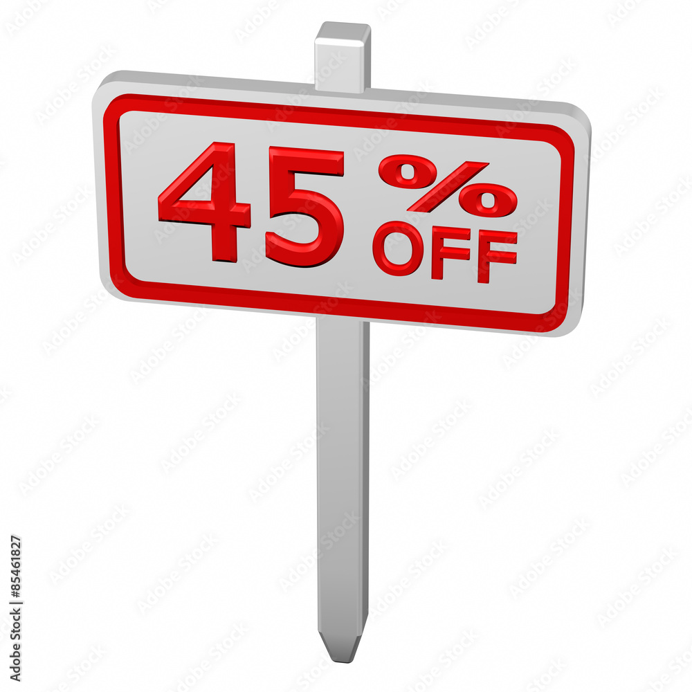 Pillar with sign discount 45 % off Pillar with sign discount 45 % off
