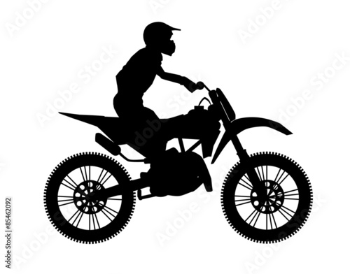 motocross rider silhouette