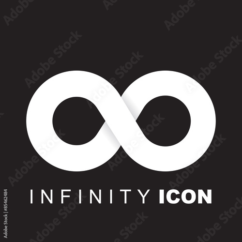Limitless symbol, infinity vector