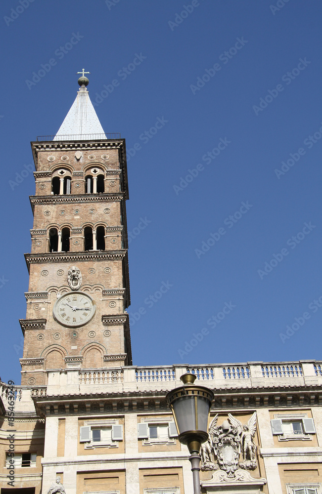 Rome,Italy,Basilica di Santa Maria Maggiore,church, campanile.